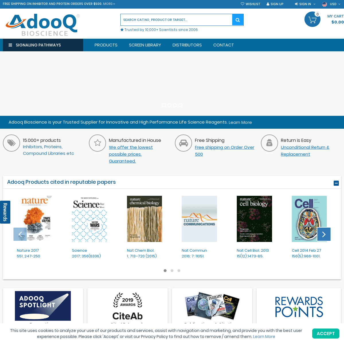 AdooQ® Bioscience | Inhibitors, Compound libraries| World Leading inhibitor Supplier