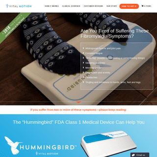 Fibromyalgia Device for Pain Relief | The Hummingbird by Vital Motion