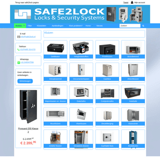 Kluizen | Safe2lock Webshop