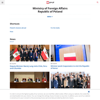Ministry of Foreign Affairs Republic of Poland - Ministry of Foreign Affairs Republic of Poland - Gov.pl website