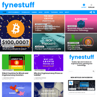 Fynestuff - Cryptocurrency and Technology News