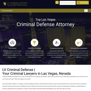 Las Vegas Criminal Defense Lawyer - LV Criminal Defense