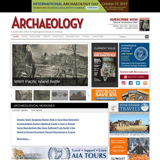 Archaeology - Archaeology Magazine