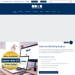 Internet Booking Engine by caesar data & software - IBE & Web Design