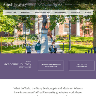Outside of Ordinary | Alfred University