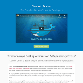 The Complete Docker Course for Developers — Dive Into Docker