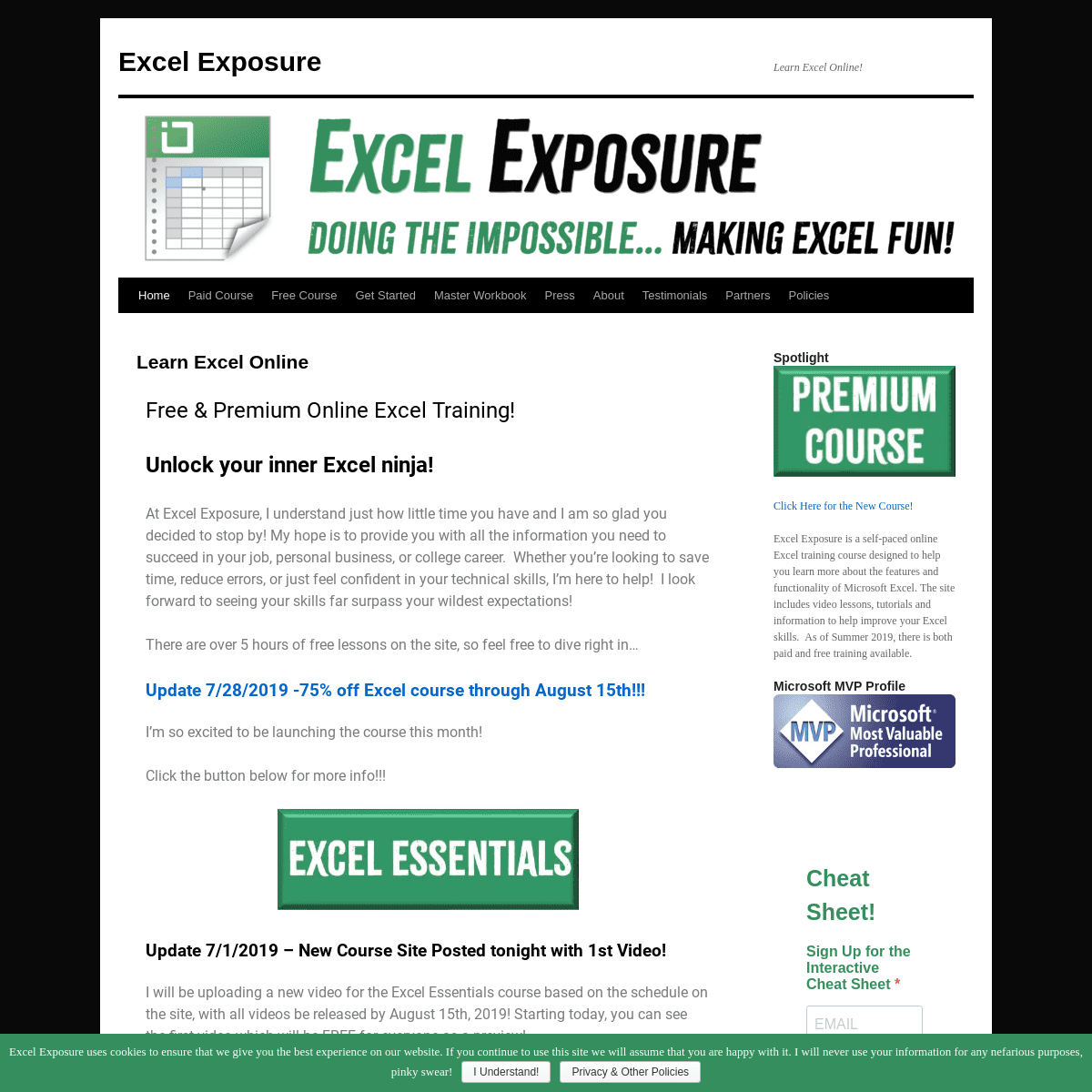 A complete backup of excelexposure.com