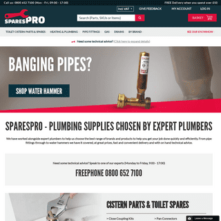 Plumbing Spares & Accessories | SparesPRO