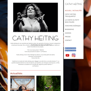 Accueil / Actualités - Site de Cathy Heiting !