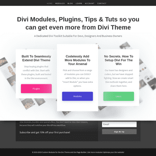 Divi Custom Modules | New Divi Modules For Divi Page Builder Theme