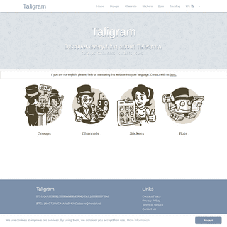 Taligram ~ Groups, Stickers, Channels, Bots...