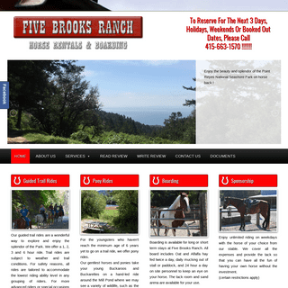 Horse Rental Riding Stable|Horseback Riding Tours|Five Brooks Ranch