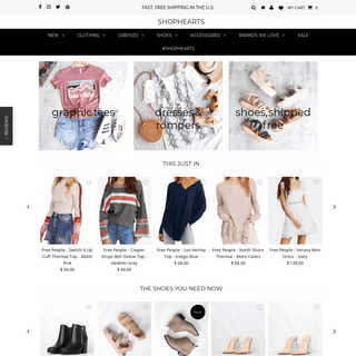 shophearts: Free shipping - Online Junior & Women's Clothing Boutique