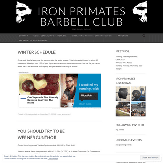 Iron Primates Barbell Club | Hall High School