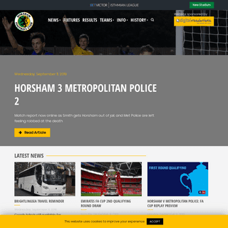 Horsham Football Club - News, Fixtures & Results