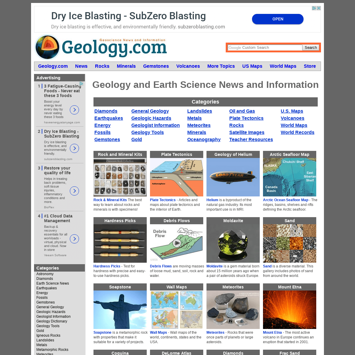 Geology and Earth Science News, Articles, Photos, Maps and More