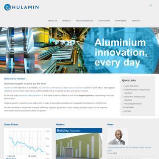 Aluminium Semi-Fabricator, Aluminium Supplier | South Africa | Hulamin