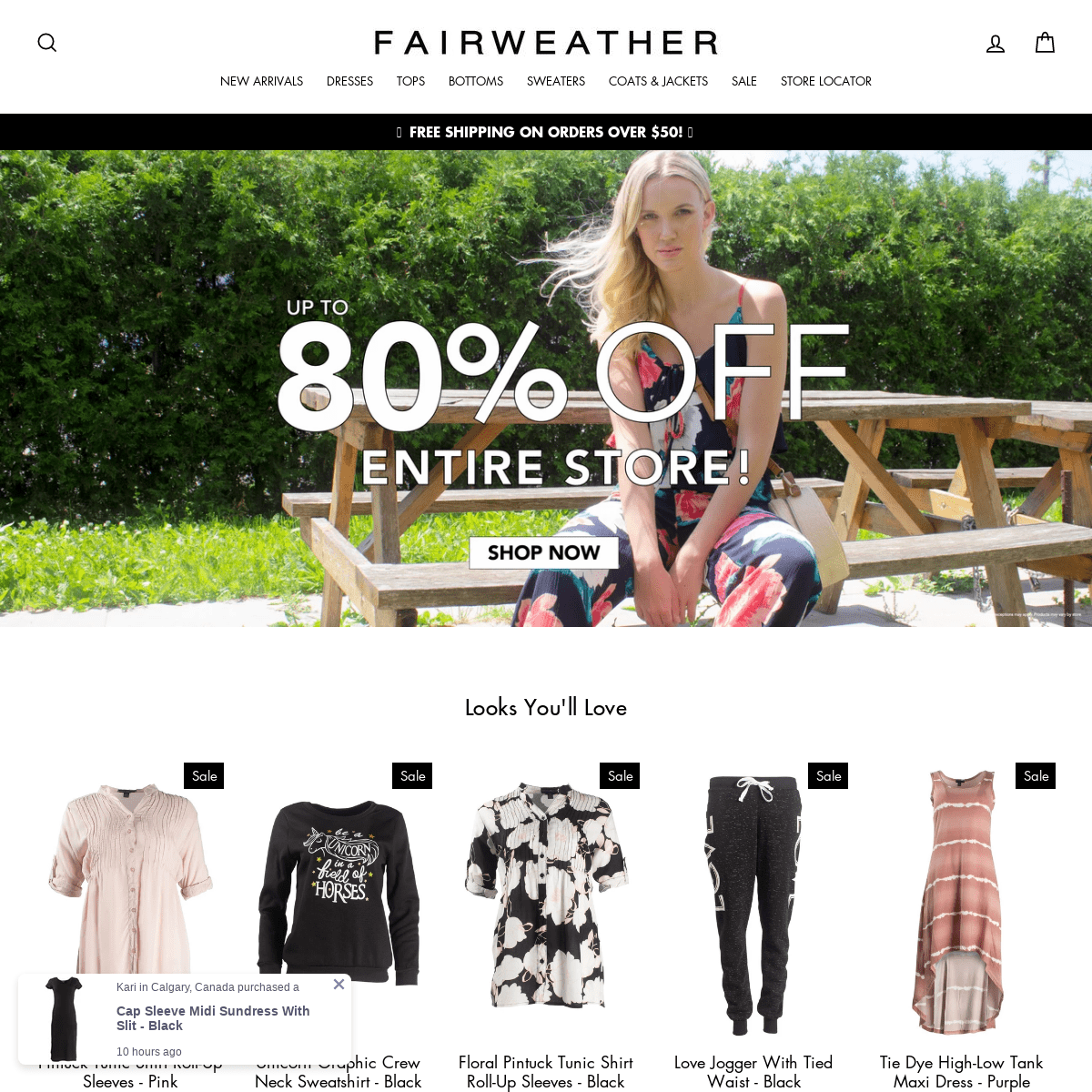 A complete backup of fairweatherclothing.com
