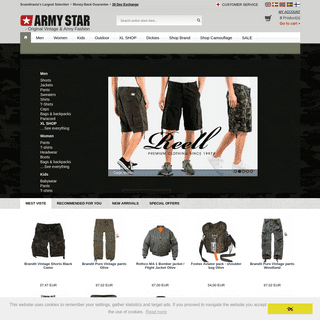 Military clothing, Army Wear, Streetwear & Fashion - Army Star
