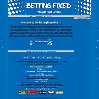 A complete backup of bettingfixed.com