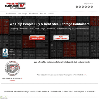 Western Container Sales â€¢ Buy & Rent Steel Shipping Containers