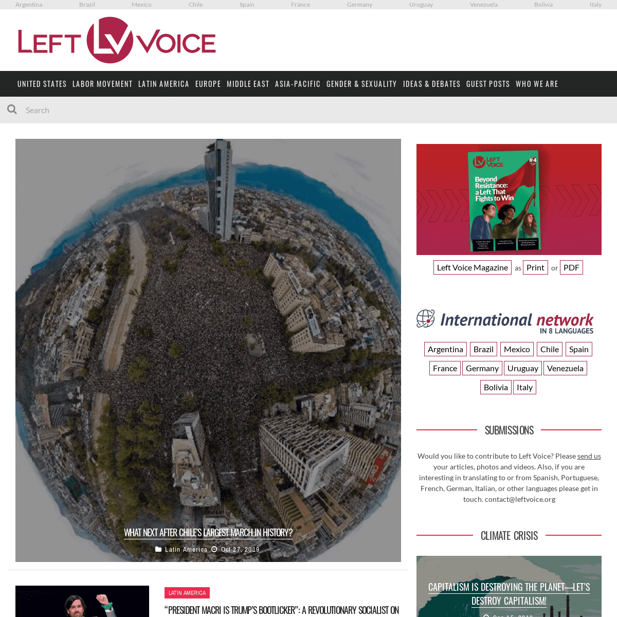 A complete backup of leftvoice.org