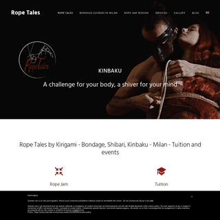 Rope Tales by Kirigami - Bondage, Shibari, Kinbaku - Milan - Tuition and events