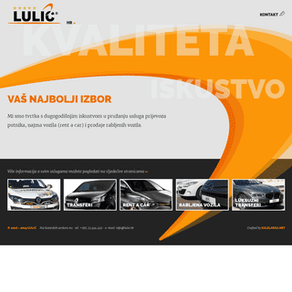 Lulić d.o.o. - taxi, transferi, rent a car i rabljena vozila Zadar