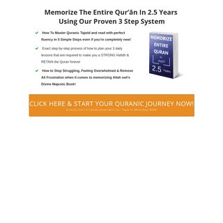 Quran Memorization Program