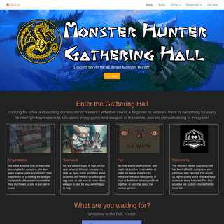 Home | Monster Hunter Gathering Hall