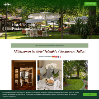 Hotel Talmühle – Restaurant Fallert – Ihr Wohlfühlhotel in Sasbachwalden