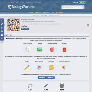 Biology Forums | Your 24/7 Study Community