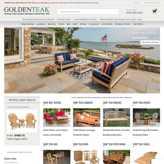Premium Teak Patio Furniture, Outdoor Furniture | Goldenteak