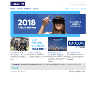 A complete backup of datacom.com.au