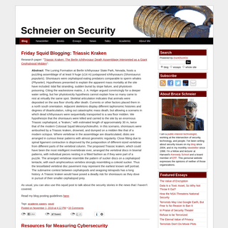 A complete backup of schneier.com