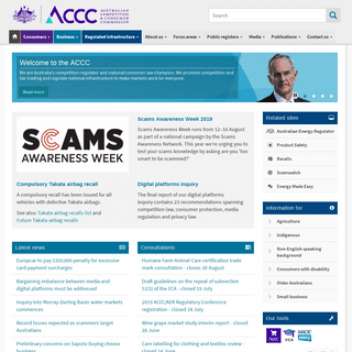 A complete backup of accc.gov.au