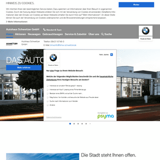 Autohaus Schweitzer GmbH: BMW Fahrzeuge, Services, Angebote u.v.m.
