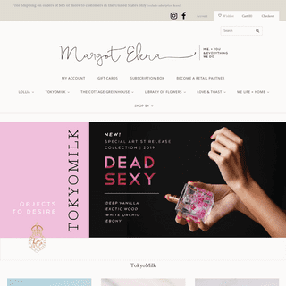 TokyoMilk- Perfume, Lotion, Cosmetics & More by Margot Elena