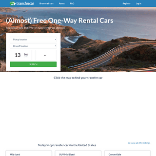 Free Rental Cars and RV Rentals in the US and Canada | Transfercar