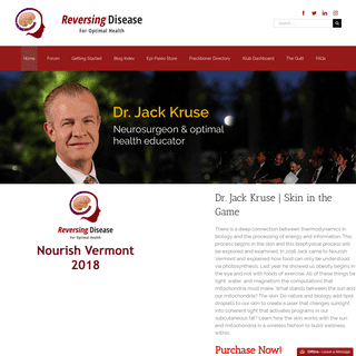 Dr. Jack Kruse – Neurosurgeon & optimal health educator