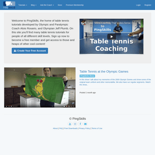 PingSkills - Learn To Play Table Tennis