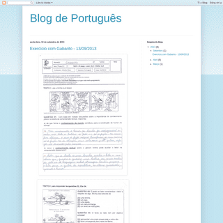 Blog de Português