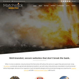 Matchstick Websites - Small Business WordPress Website Design