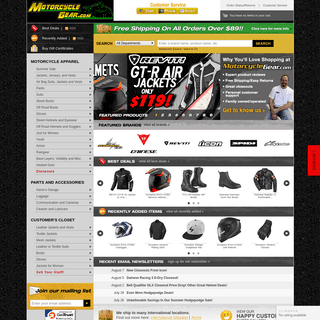 MotorcycleGear.com (the new name of New Enough) :: Motorcycle Jackets, Helmets, Gloves, Boots, Luggage, Parts and More!