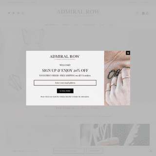 Admiral Row | Affordable Curated Accessories