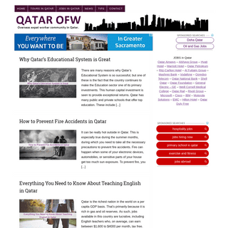 Qatar OFW | Pinoy Overseas Filipino Worker Community in Qatar