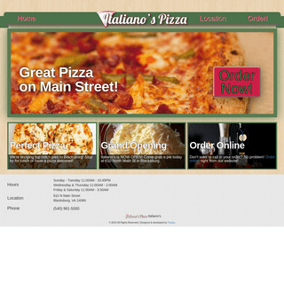 Italiano's | Italiano's Pizza - Blacksburg VA - Order Online!