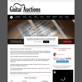 Guitar Auctions â€“ Specialists in Fine, Rare, Antique, Vintage & Later Guitars - The UK's Premier Guitar Auction House