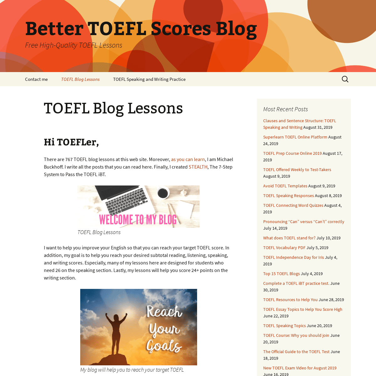 TOEFL Blog Lessons - Better TOEFL Scores Blog