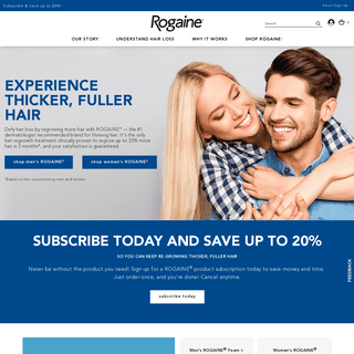 Hair Regrowth Treatment for Thinning Hair | ROGAINE®